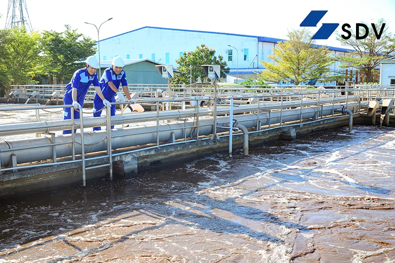 Quy trình xử lý nước thải tại Sonadezi SDV