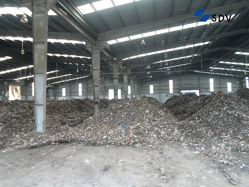 Xưởng ủ mùn của công ty Sonadezi SDV
