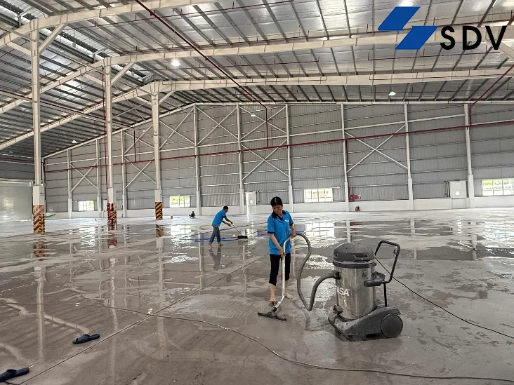 dịch vụ vệ sinh nhà xưởng của Công ty Cổ phần Dịch vụ Sonadezi
