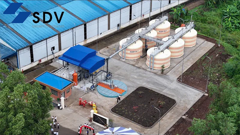 Trạm biogas tại Khu xử lý chất thải Quang Trung