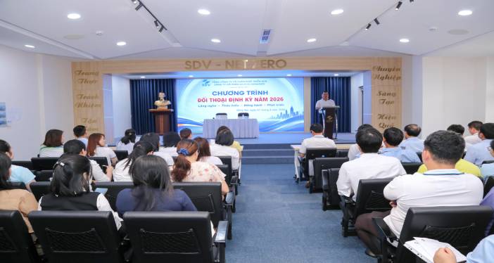 Công ty Cổ phần Dịch vụ Sonadezi tổ chức đối thoại định kỳ với Người Lao động năm 2026