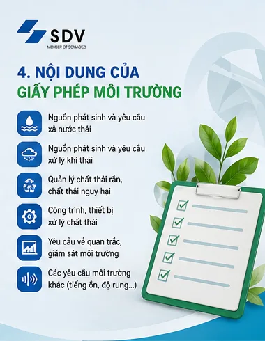 Giấy phép môi trường quy định những nội dung gì