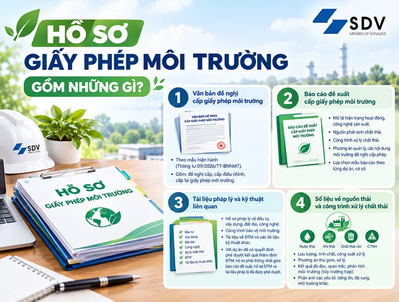Hồ sơ giấy phép môi trường gồm những gì