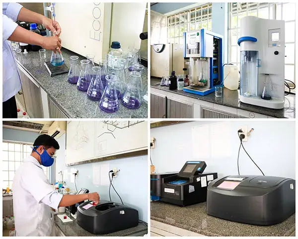 Phòng lab quan trắc phân tích môi trường hiện đại tại SDV