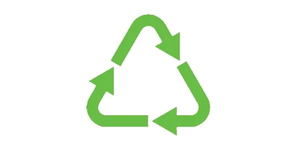 logo chất thải tái chế Vòng lặp Moebius 