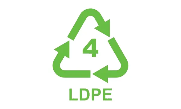 logo chất thải tái chế Nhựa LDPE