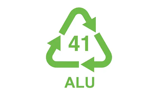 logo chất thải tái chế nhôm (Alu)