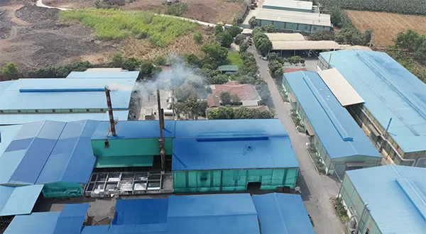 Khu vực nhà máy xử lý của công ty môi trường Xanh Đồng Nai